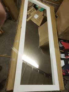 lot 13660 image: Solid Wooden Frame Mirror 46.5x16.5