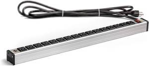 lot 13662 image: Aleratec 16 Outlet Power Strip Industrial Grade Heavy Duty Extension Cord