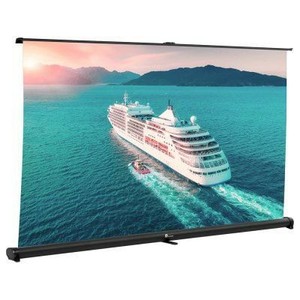 lot 13674 image: Houzetek 52 inch Portable Desk Screen Home Cinema - Black 52 inch