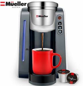lot 13684 image: Mueller Ultima Single Serve Pod Compatible Coffee Maker Machine With 4 Brew Sizes for 1.0 and 2.0 Pods. Rapid Brew Technology with Large Removable 48 oz Water Tank