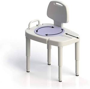 lot 13693 image: Maddak Sliding Rotating Transfer Bench, White�
