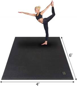 lot 13702 image: GXMMAT Large Yoga Mat 72x 48(6x4) x 7mm for Pilates Stretching Home Gym Workout, Extra Thick Non Slip Anti-Tear Exercise Mat