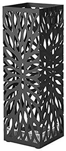 lot 13703 image: SONGMICS Square Metal Umbrella Stand Entryway Freestanding Umbrella Holder Rack Organizer