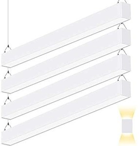 lot 13706 image: Hykolity LED Architectural Suspended Direct Indirect Linear Channel Light, 4FT