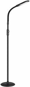 lot 13716 image: AUKEY LED Floor Lamp 12W Metal Knob Control, Flexible Gooseneck for Working, Reading and Relaxing
