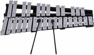 lot 13718 image: ammoon 30 Note Glockenspiel Xylophone Wooden Frame Percussion Musical Instrument