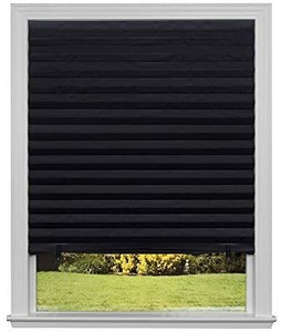 lot 13727 image: Original Blackout Pleated Paper Shade Black, 36�� x 72��, 6-Pack