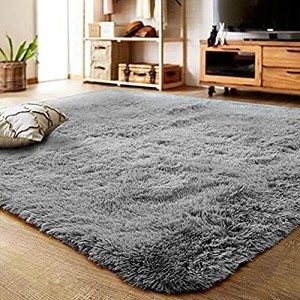 lot 13729 image: LOCHAS Ultra Soft Indoor Area Rug Shaggy Bedroom Living Room
