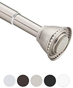lot 13763 image: Amazer Shower Curtain Rod, 42-72 Inches Rust-Resistant Curtain Rod