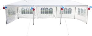 lot 13769 image: GOJOOASIS Canopy Tent Wedding Party Tent 10 x 30 with 8 Removable Walls Outdoor Gazebo