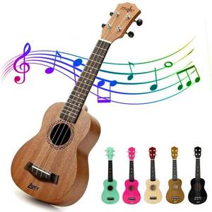 lot 13791 image: Lujex Soprano Ukulele 21 inch Wooden Hawaiian Guitar Professional Ukeleles for Beginners