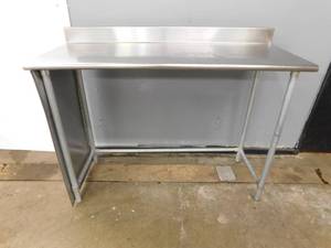 lot 2271 image: 5 Foot Stainless Steel Table