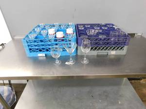 lot 2301 image: Lot of Glasses and Racks