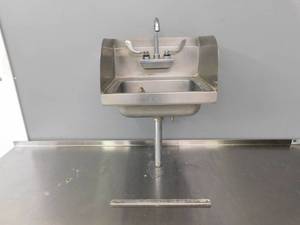 lot 2323 image: Wall Mount Hand Sink wSide Splash Guards