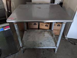 lot 506 image: Stainless Steel Prep Table