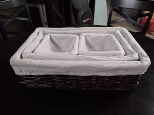 lot 5766 image: Decorative 4 Piece Basket Set