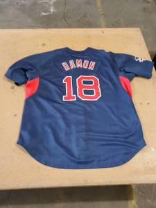 lot 7764 image: Damon #18 MLB Jersey Sz XXL
