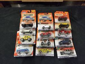 lot 7707 image: Matchbox Cars Lot all NIP
