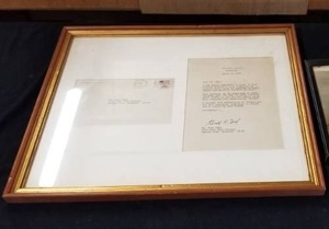 lot 7758 image: Framed White House Letter Signed by Gerald Ford