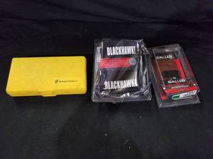 lot 7682 image: Gun Cleaning Kit, Allen & Blackhawk Holsters
