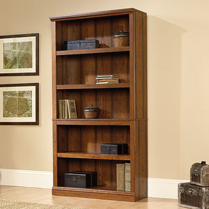 lot 6435 image: Sauder Select 5 Shelf Bookcase in Washington Cherry Finish