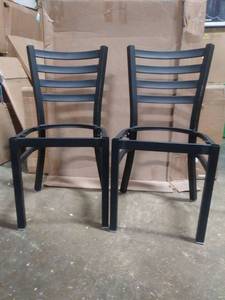 lot 6456 image: Two iron chairs