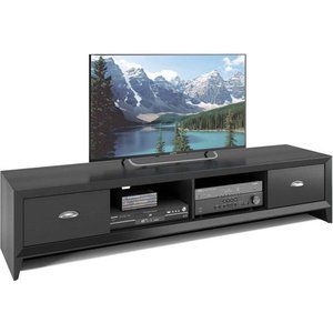 lot 6479 image: Lakewood Extra Wide TV Bench Black 80 - CorLiving
