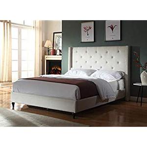 lot 6460 image: Best Master Furniture Cal King wing back bed