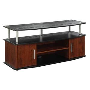 lot 6492 image: 47 TV Stand Cherry and Black - Johar Furniture, Red Black