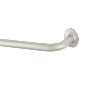lot 6515 image: 48x86 Wrap Around Room Darkening Curtain Rod White - Eclipse, Size 48-86, Silver