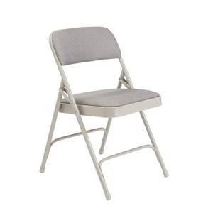 lot 6536 image: Premium Folding Chair with Contoured Back - Set of 4