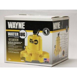 lot 4899 image: WAYNE WWB WaterBUG Submersible Pump with Multi-Flo Technology