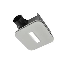 lot 4901 image: NuTone Easy to Install 80 CFM Bathroom Exhaust Fan with LED Clean Cover, ENERGY STAR, White