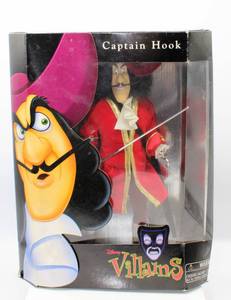 lot 2451 image: Disney Villains Captain Hook Doll New in Box #88015
