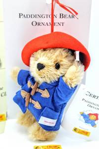 lot 2352 image: Steiff Button In Ear Bear Paddington Bear Ornament #354373 Limited Edition 2004