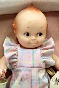 lot 2397 image: The Kewpies By Rose ONeill, The Original Cameo Dolls by Jesco #2103 Kewpie Goes...To The Beach 1983