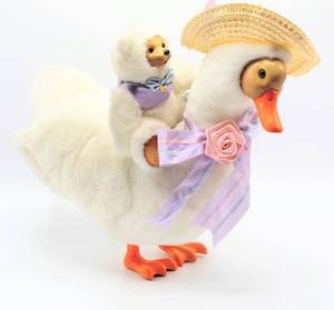 lot 2415 image: ROBERT RAIKES DAFFODIL & DANNY GOOSE Daffodil Goose #BYY 9003000 wTeddy Bear #BZZ 6493000