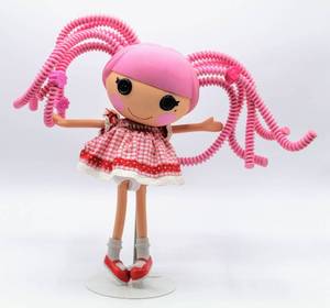lot 2448 image: MGA Lalaloopsy 12 Pink Crazy Silly Hair with Pink Gingam Dress 23511KIE 03-13