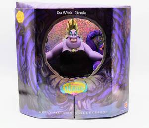 lot 2452 image: 1997 DISNEY MATTEL Sea Witch URSULA Little Mermaid Great Villains Collection Limited Edition COA 17575 - NRFB