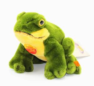 lot 2406 image: 2003 STEIFF Frog Plush CAPPY with all tags 056512