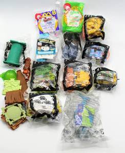 lot 2468 image: Lot of 11 McDonalds HAPPY MEAL TOYS & 1 WENDYS - Jungle Book 2, Barbie, Tonka, Transformers, The Country Bears, NAK NAK and Peanuts