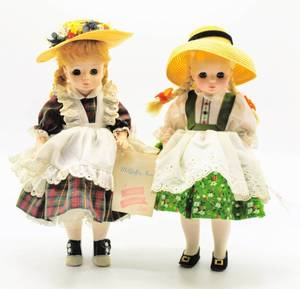 lot 2491 image: Lot of 2 MADAME ALEXANDER 14 Dolls - McGUFFEY ANA #1525 and HEIDI #1580 (IN BOX)