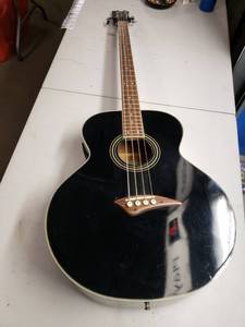 lot 4815 image: Dean EAB Acoustic-Electric Bass Black