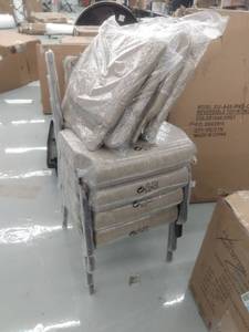 lot 8730 image: set of four stacking chairs