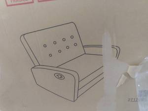lot 8733 image: Christopher Knight Home Callade Reclining Loveseat Tweed, Light Grey