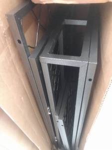 lot 8735 image: LUCKUP Empire Heavy Duty Dog Cage Strong Metal Kennel and Crate for Medium and Large Dogs, Pet Playpen with Four Wheels,Easy to Install,42INCH, Black