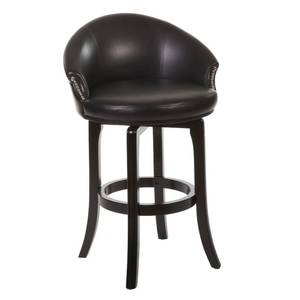 lot 8749 image: 25 Dartford Swivel Counter Stool BrownBlack - Hillsdale Furniture, Brown Black