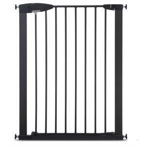 lot 8758 image: Munchkin Easy Close XL Metal Baby Gate, 29.5 - 51.6 Wide, Black, Model MK0009-111