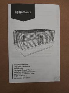 lot 8763 image: amazonbasics small animal habitat damaged corner
