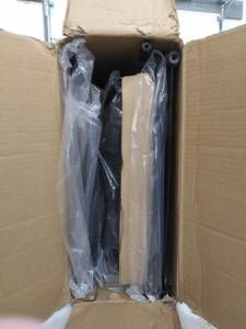 lot 8767 image: black metal golf bag organizer